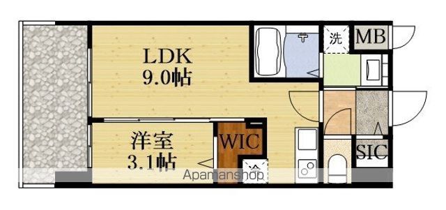 ATTIRANT西三国の間取り写真