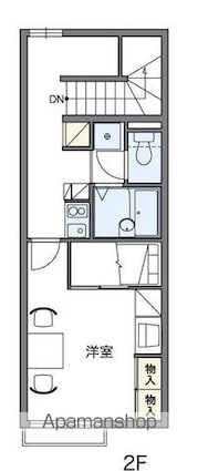 香川県高松市国分寺町新居[1K/28.02m2]の間取図