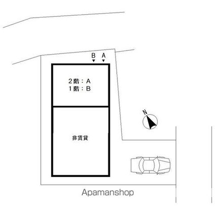 グレース駒沢[1R/21.53m2]の配置図