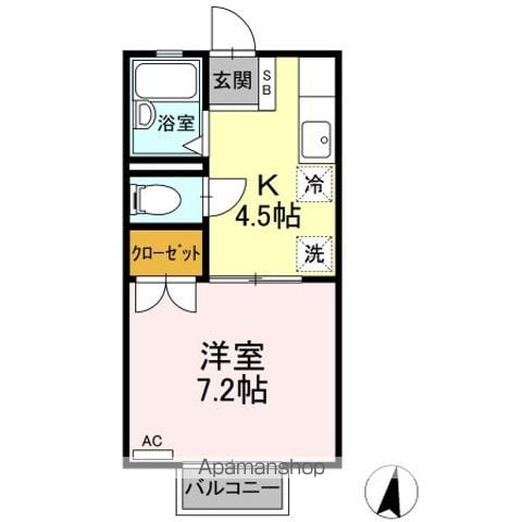 【ＤーＲＯＯＭＩＷＡＫＵＲＡの間取り】