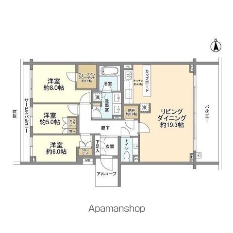 岡本レジデンスの間取り写真
