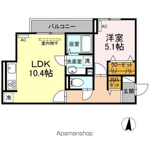 フロース江川の間取り