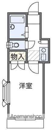 稗田町Ａレジデンス[1K/19.12m2]の間取図