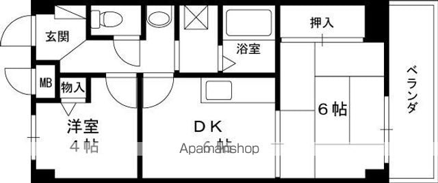岡本マンションの間取り写真