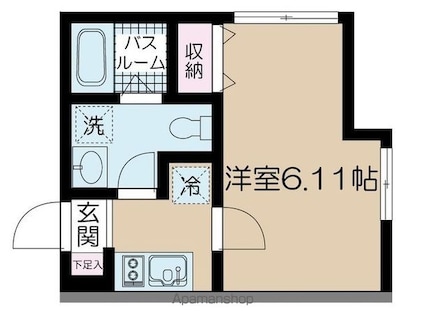 ＮＳＧＡＴＥ亀有[1K/20.07m2]の間取図