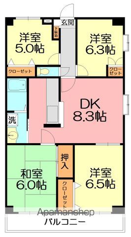 セジュール妻田の間取り写真