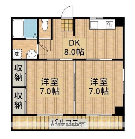 岡田コーポの間取り写真