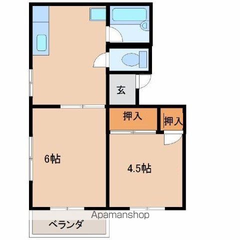 第一弘コーポの間取り写真
