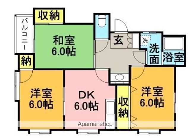 メモリー五郎丸　Ｄ棟の間取り