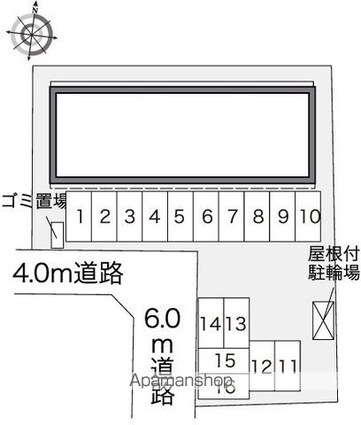 レオネクストプランドール　リヴ[1K/28.02m2]の配置図