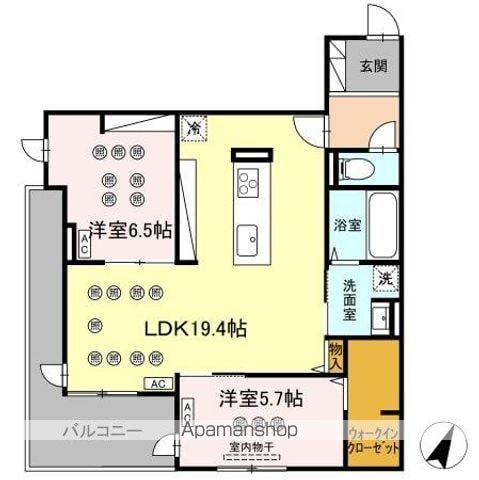 LUMINA II棟の間取り写真