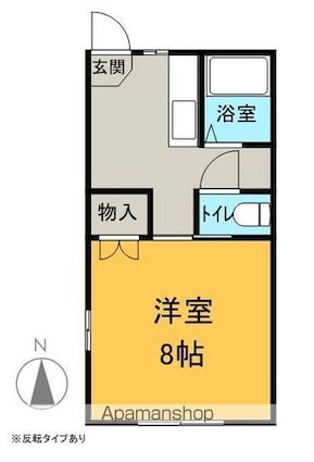 フォーブルプチ[1K/27m2]の間取図