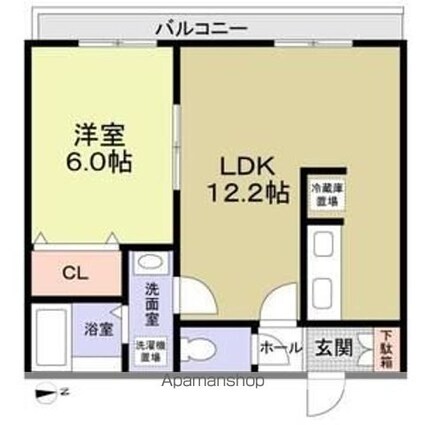 メゾンスピカ[1LDK/40.36m2]の間取図