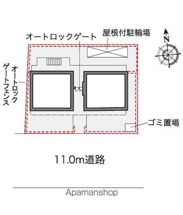 東京都練馬区豊玉中３丁目[1K/19.87m2]の配置図