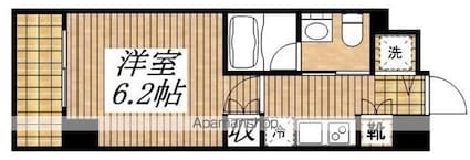レアライズ立川ＡＺ[1K/20.97m2]の間取図