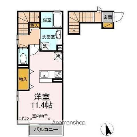 ＬＡ　ＬＵＣＥ奏の杜（ラ　ルーチェ） 203 ｜ 千葉県習志野市谷津６丁目15-28（賃貸アパート1R・2階・38.45㎡） その2