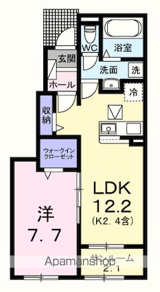 リバーテラスＫ[1LDK/50.14m2]の間取図