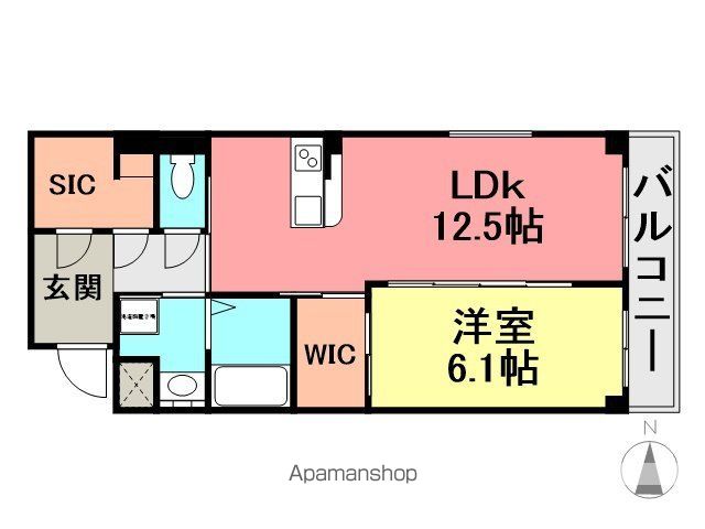 レアグランツ東難波Iの間取り写真