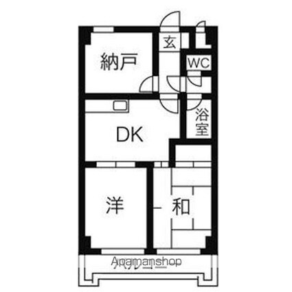 サンライン岐阜コーポ[3DK/48.59m2]の間取図