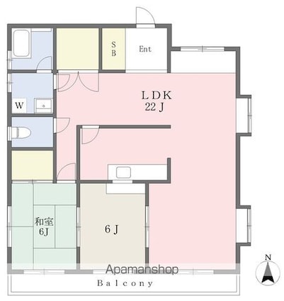 ラッフィナート[2LDK/81.12m2]の間取図