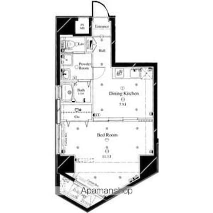 アーバイル東京ＮＥＳＴ[1DK/40.91m2]の間取図