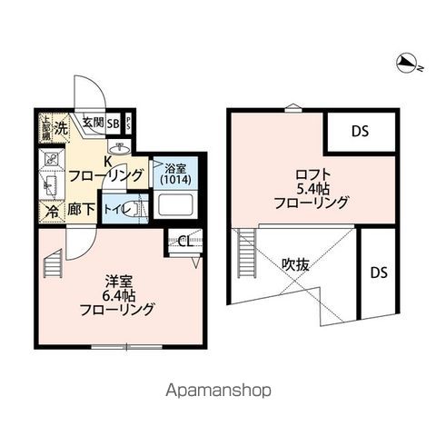 エクセラン高砂の間取り写真