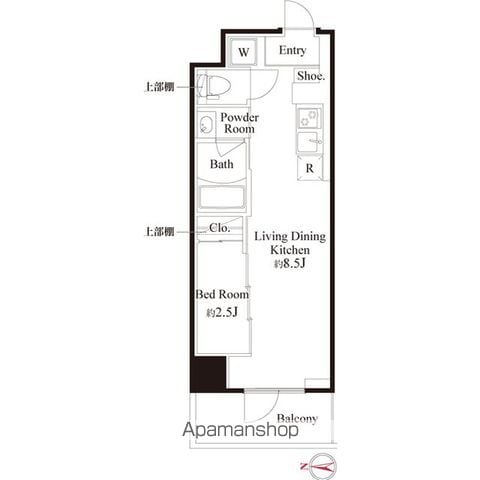 ハーモニーレジデンス東京武蔵関WEST SIDEの間取り写真