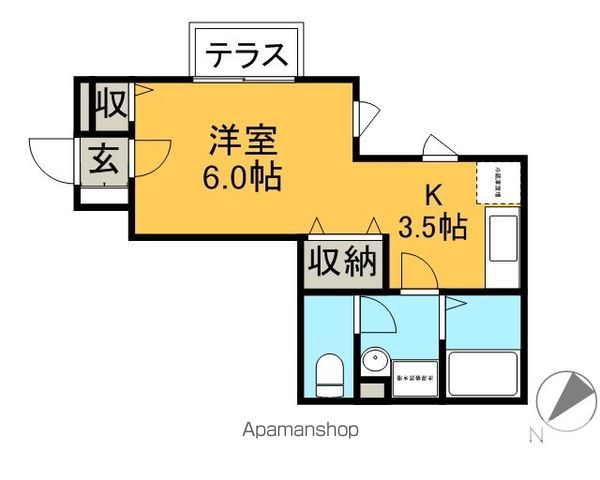 サニーフラットの間取り写真
