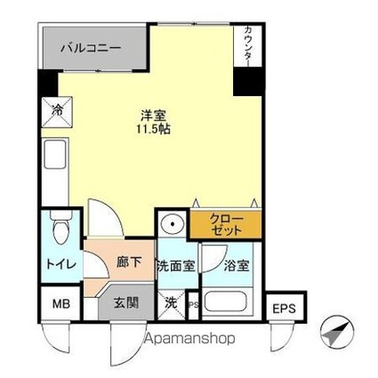 フォレンツタワー文京千石[1R/30.27m2]の間取図