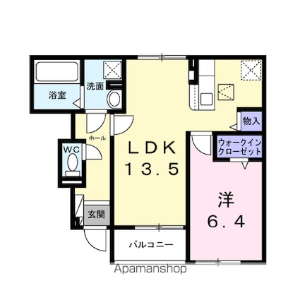 サンライズ・ＭＩＴＯ　Ｂ[1LDK/47.71m2]の間取図