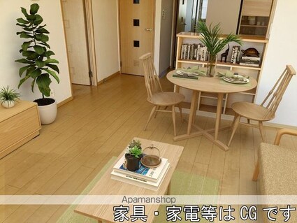 梟の杜コート　Ａ棟[2LDK/63.41m2]のリビング・居間5