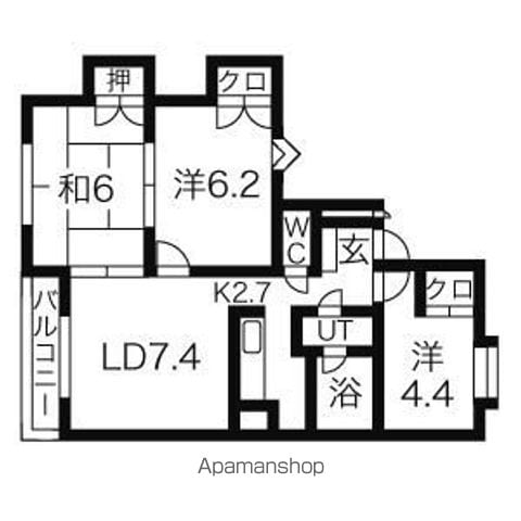 ハーベスト26の間取り写真