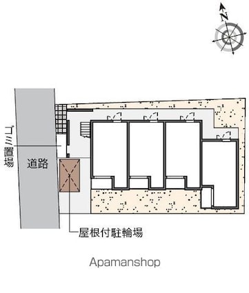 ミランダ北砂[1K/22.04m2]の配置図