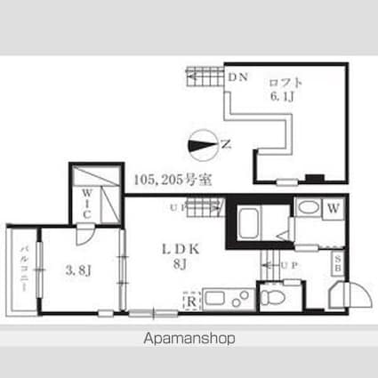 トレノハウス[1LDK/31.55m2]の間取図