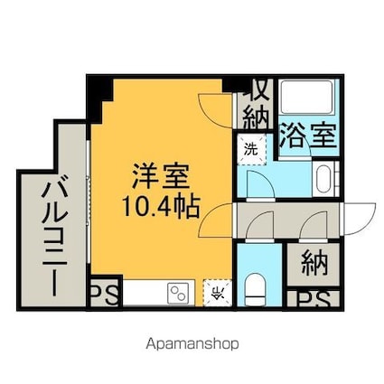 プライマル大泉学園[1R/28.4m2]の間取図
