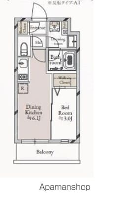 ＪＭＦレジデンス学芸大学[1DK/25.14m2]の間取図
