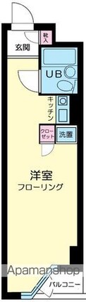 コナ・トルテック[1R/20.21m2]の間取図