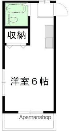 カーサ・デ・藤原[1K/18m2]の間取図