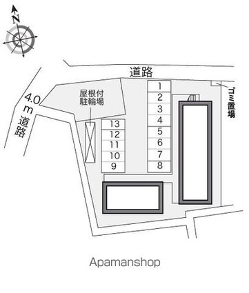 レオパレスＮＡＴＡＫＡ[1K/22.02m2]の配置図