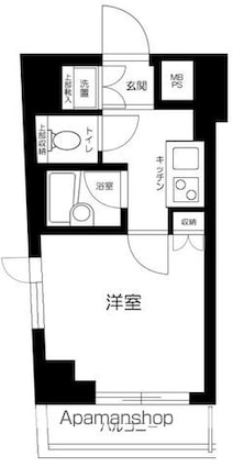 東京都中野区野方１丁目[1K/20.23m2]の間取図