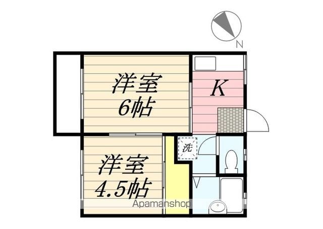 ウォーターフロント[2K/29.75m2]の間取図