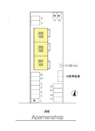 ＷＩＴーＬ神辺[2LDK/55.32m2]の配置図