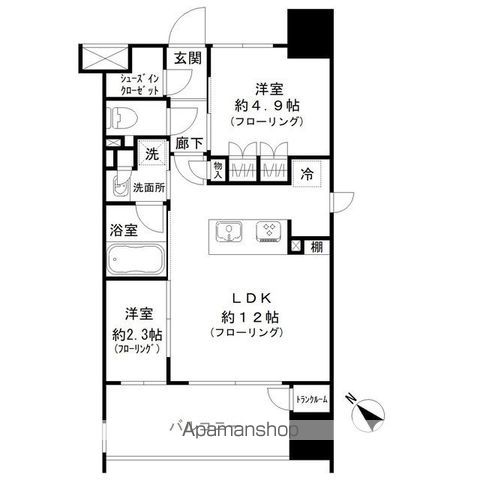 パークリュクス博多駅前の間取り