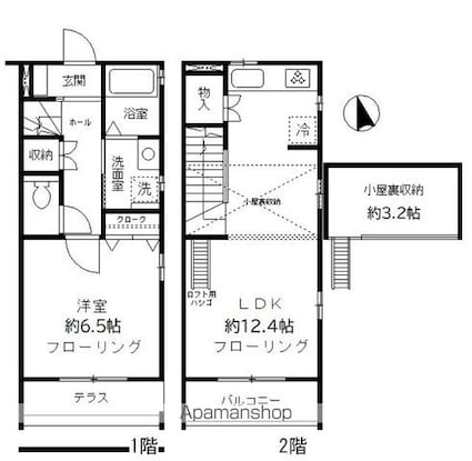 コンフォート用賀[1LDK/49.27m2]の間取図