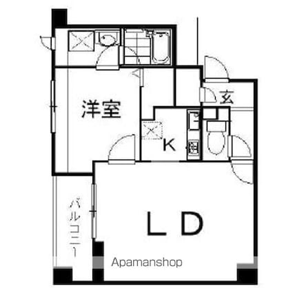 エーデル練馬[1LDK/51.12m2]の間取図