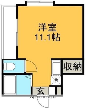 ＧＥＮ重信館[1R/22m2]の間取図