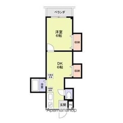 戸枝ハイツ[1DK/28.7m2]の間取図