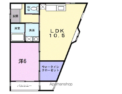 茨城県土浦市中央１丁目[1LDK/47.8m2]の間取図