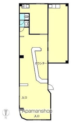 和歌山県和歌山市鷺ノ森新道[店舗/86.4m2]の間取図