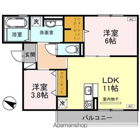 エクセレント曙川東IIの間取り写真